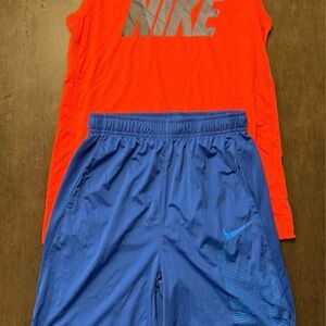 Nike blue and orange workout set #fitness boys xl